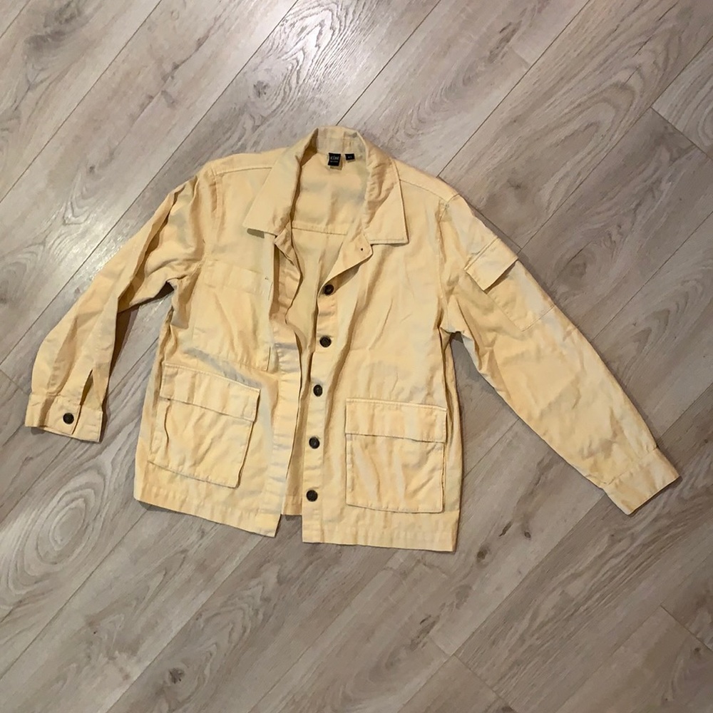 Simons ICONE Organic Cotton Patch Pocket Jacket Sand Colour Sz L
